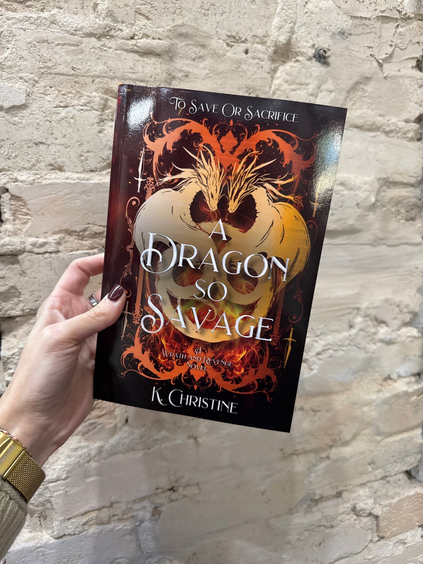 A Dragon So Savage Paperback *signed*
