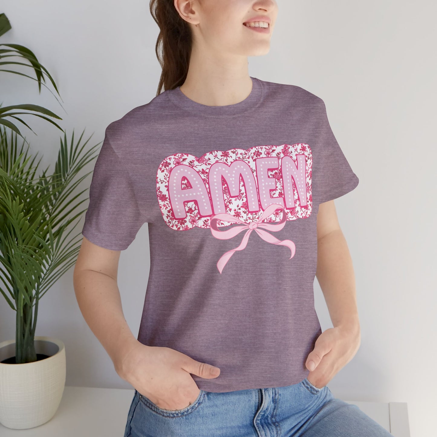 Amen Pink Bow T Shirt