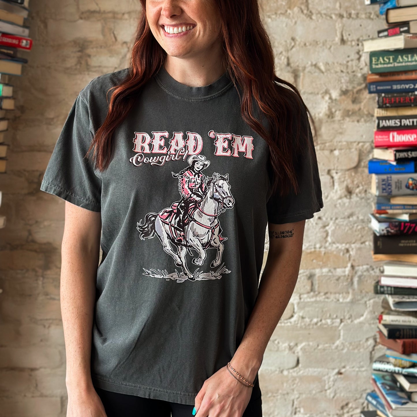 Read 'Em Cowgirl T Shirt