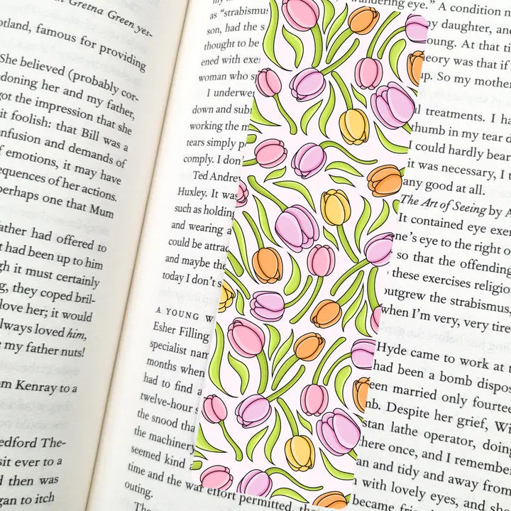 Spring Tulips Bookmark