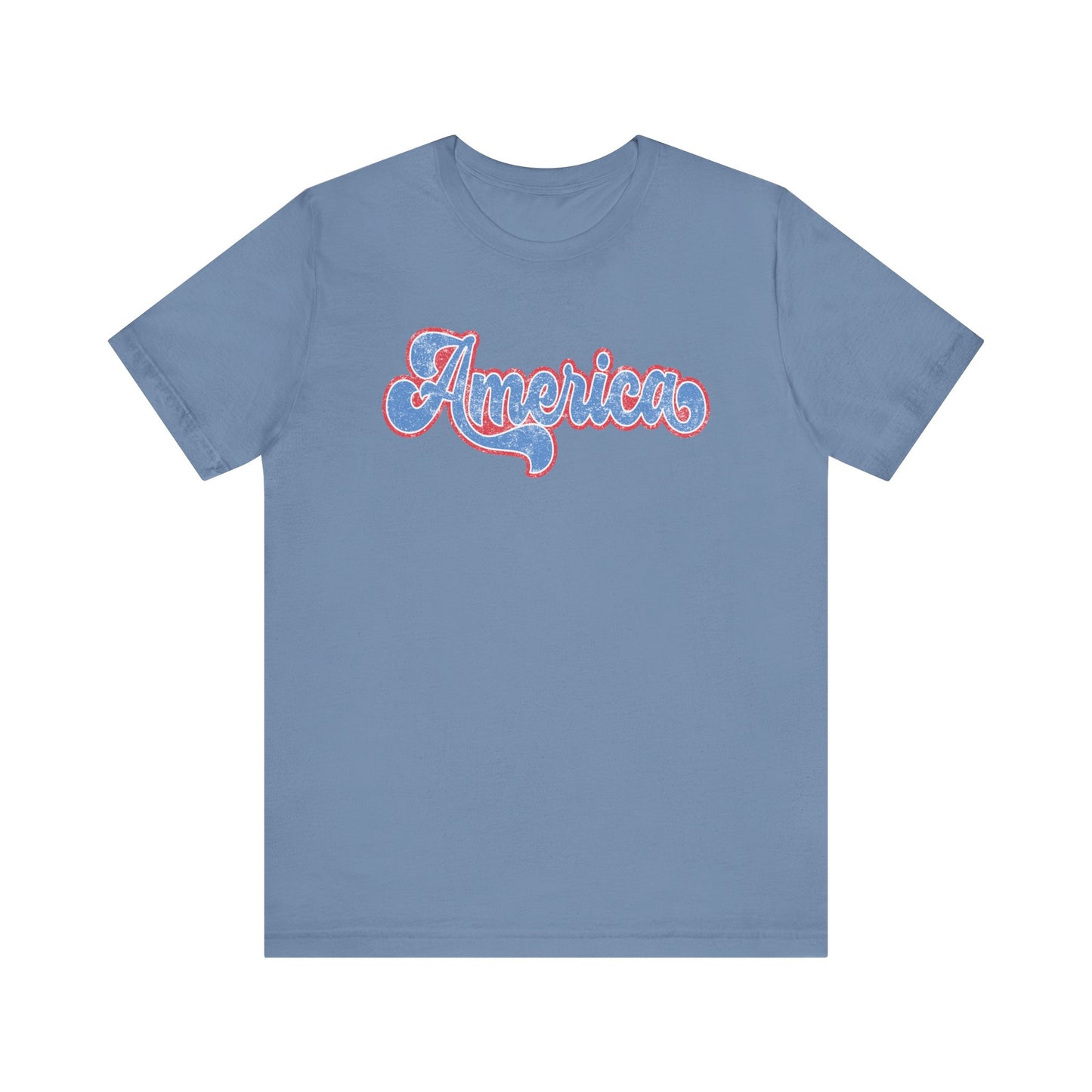 Distressed America T Shirt