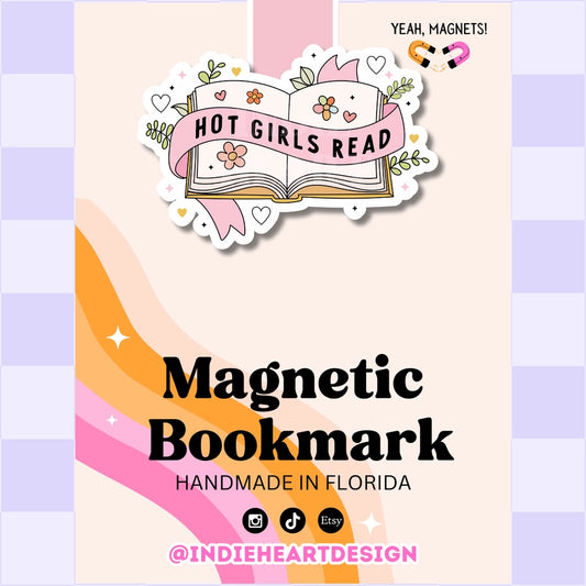 Hot Girls Read Magnetic Bookmark