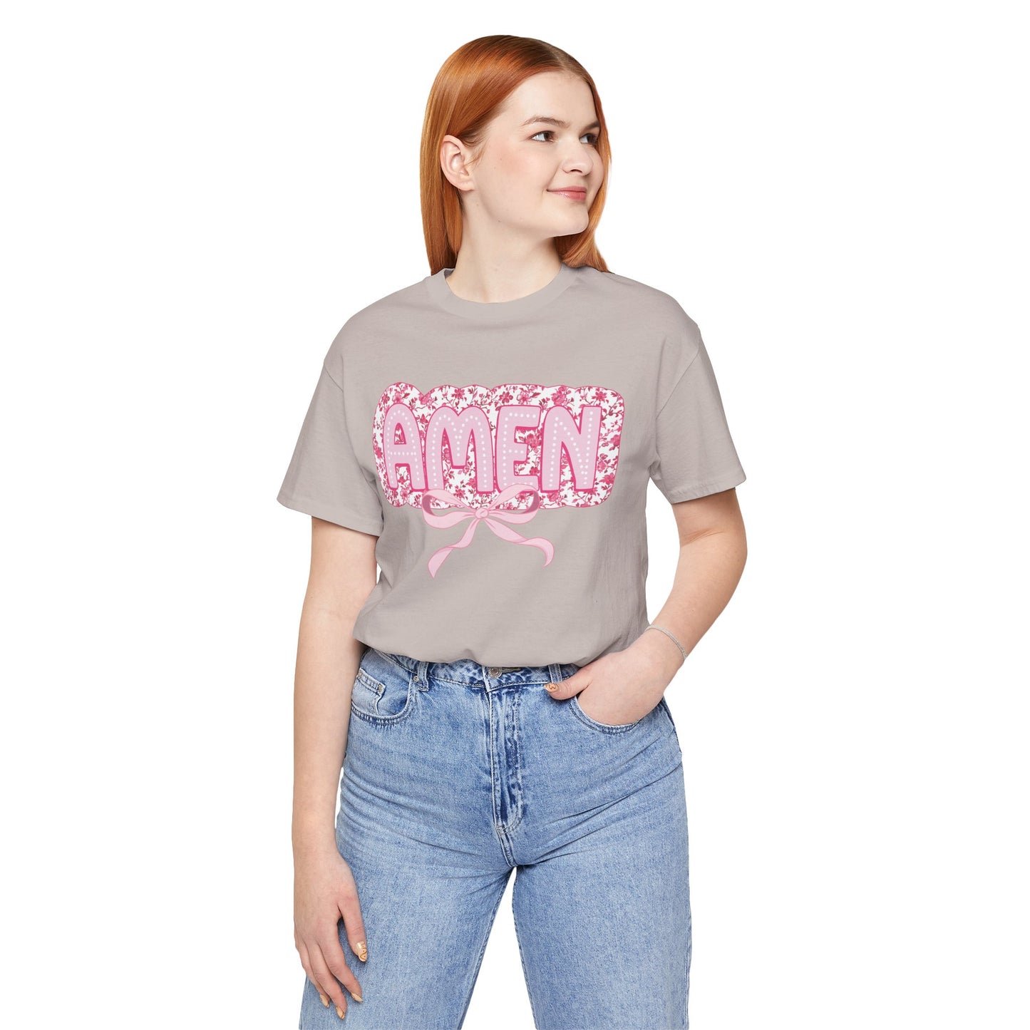 Amen Pink Bow T Shirt