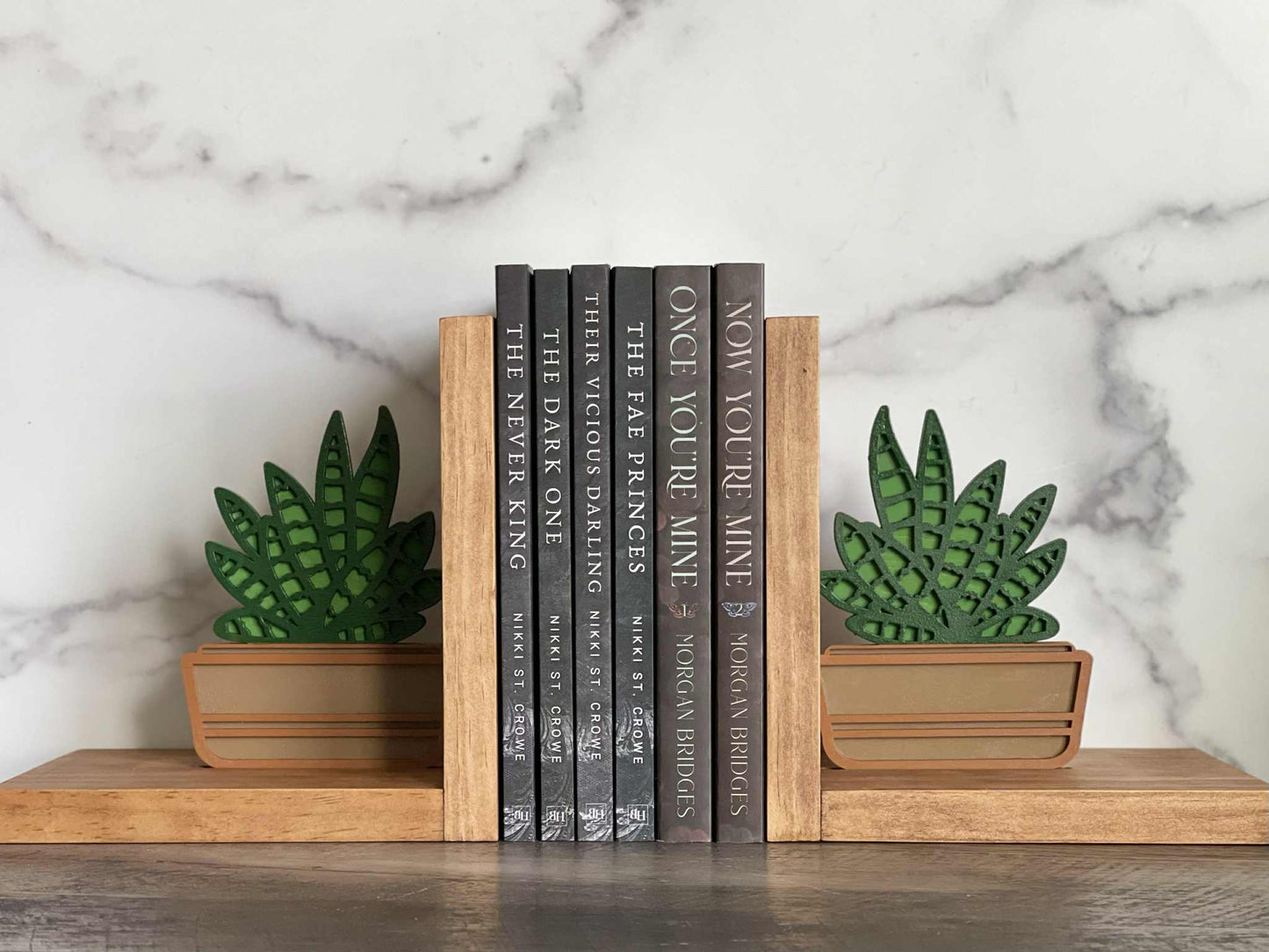 Bookend Pair - Succulent Plant