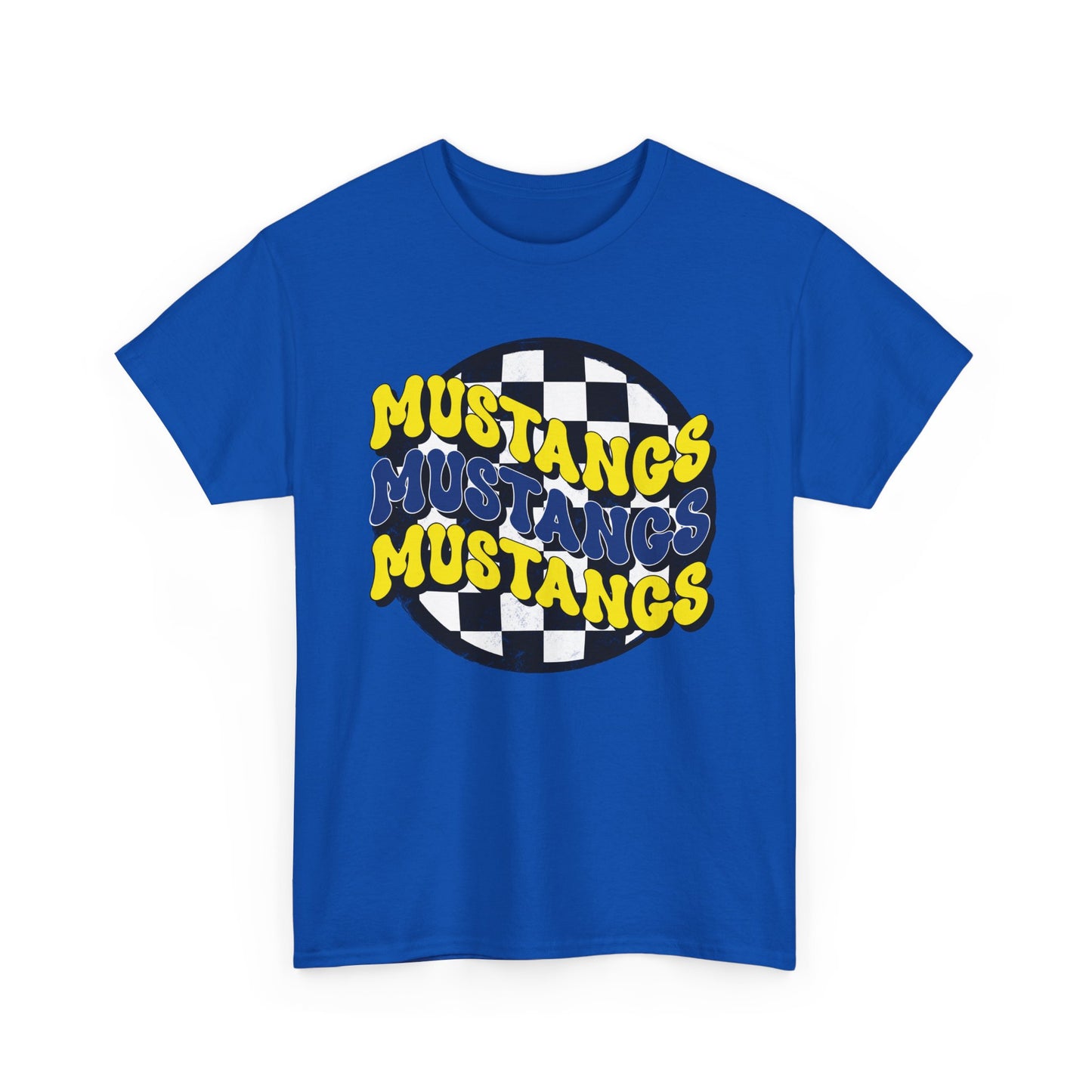 Mowat Mustangs Checkered T Shirt