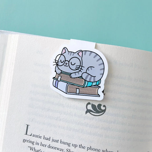Cat Sleeping Magnetic Bookmark