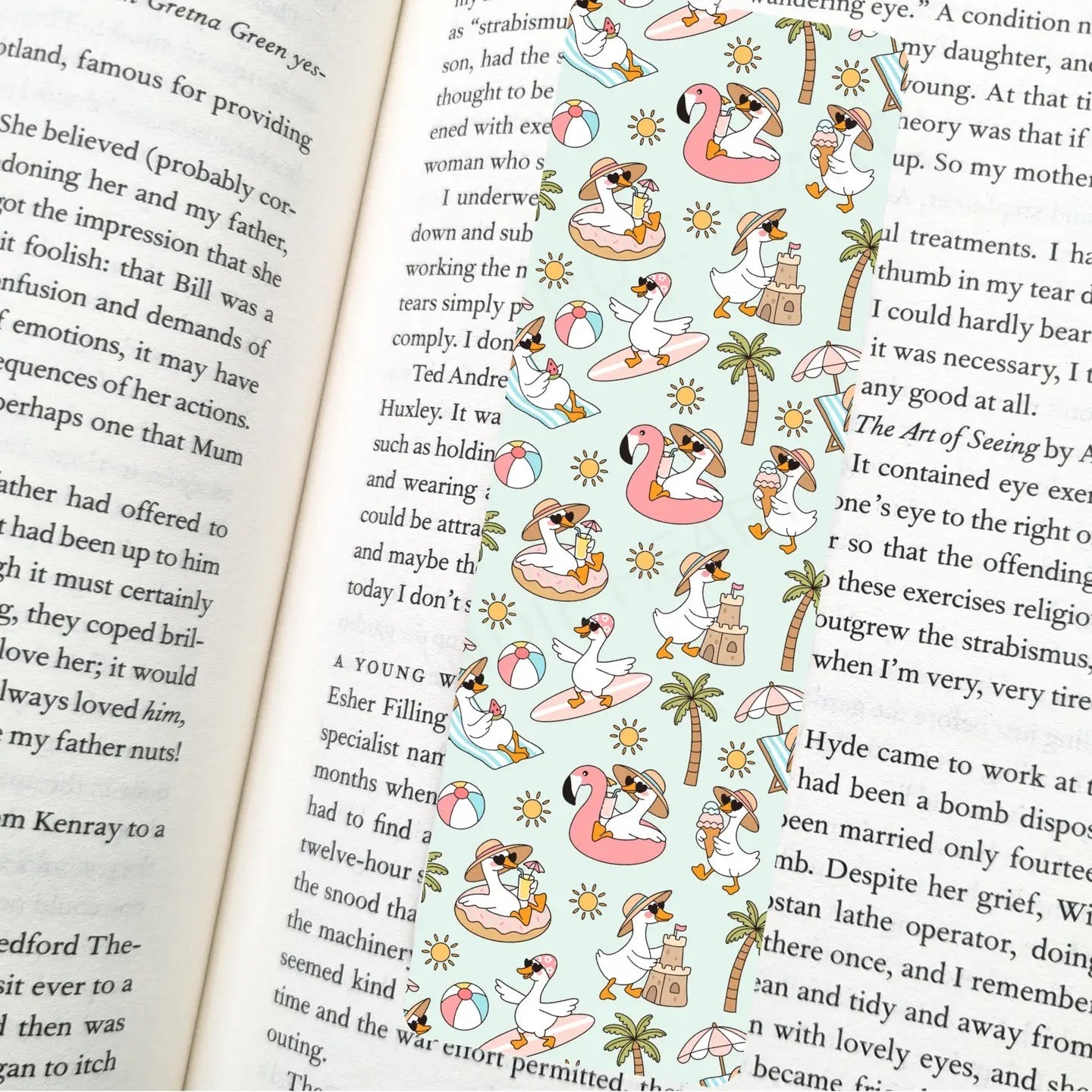 Silly Goose Summer Bookmark