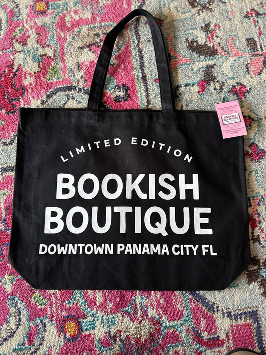 Black Bookish Boutique Tote Bag