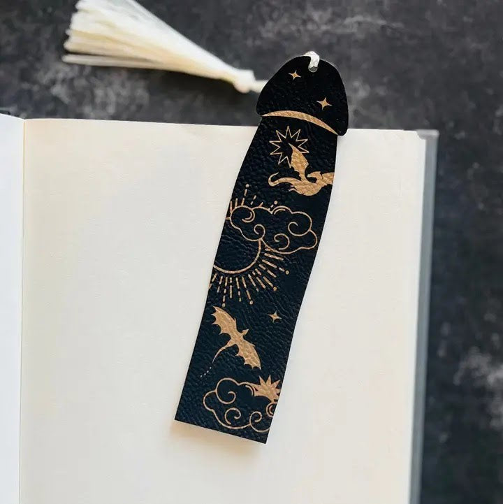 Dragon Rider Black Cockmark Bookmark