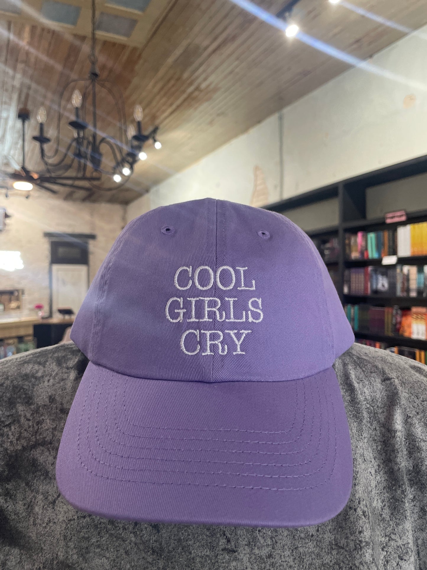 Cool Girls Cry Hat Purple