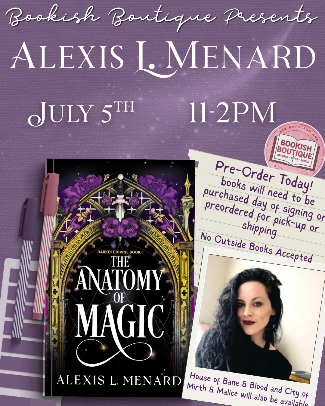 Alexis Menard *BOOK SIGNING*