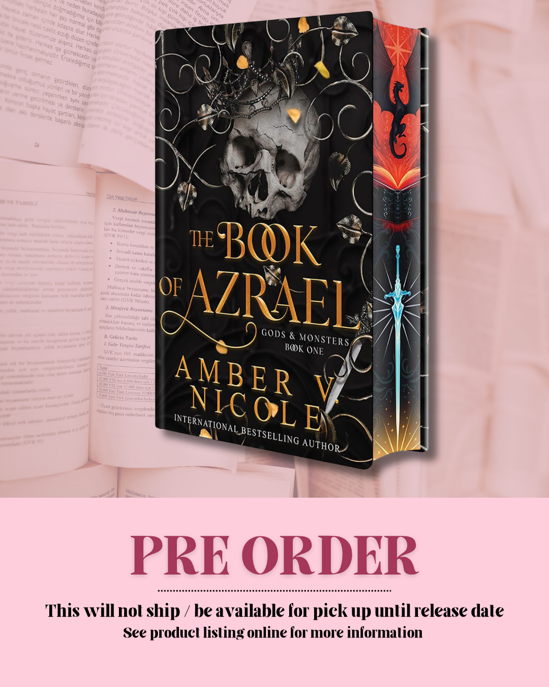The Book of Azrael by Amber V. Nicole (Book 1) (Deluxe Limited Edition) *PREORDER*