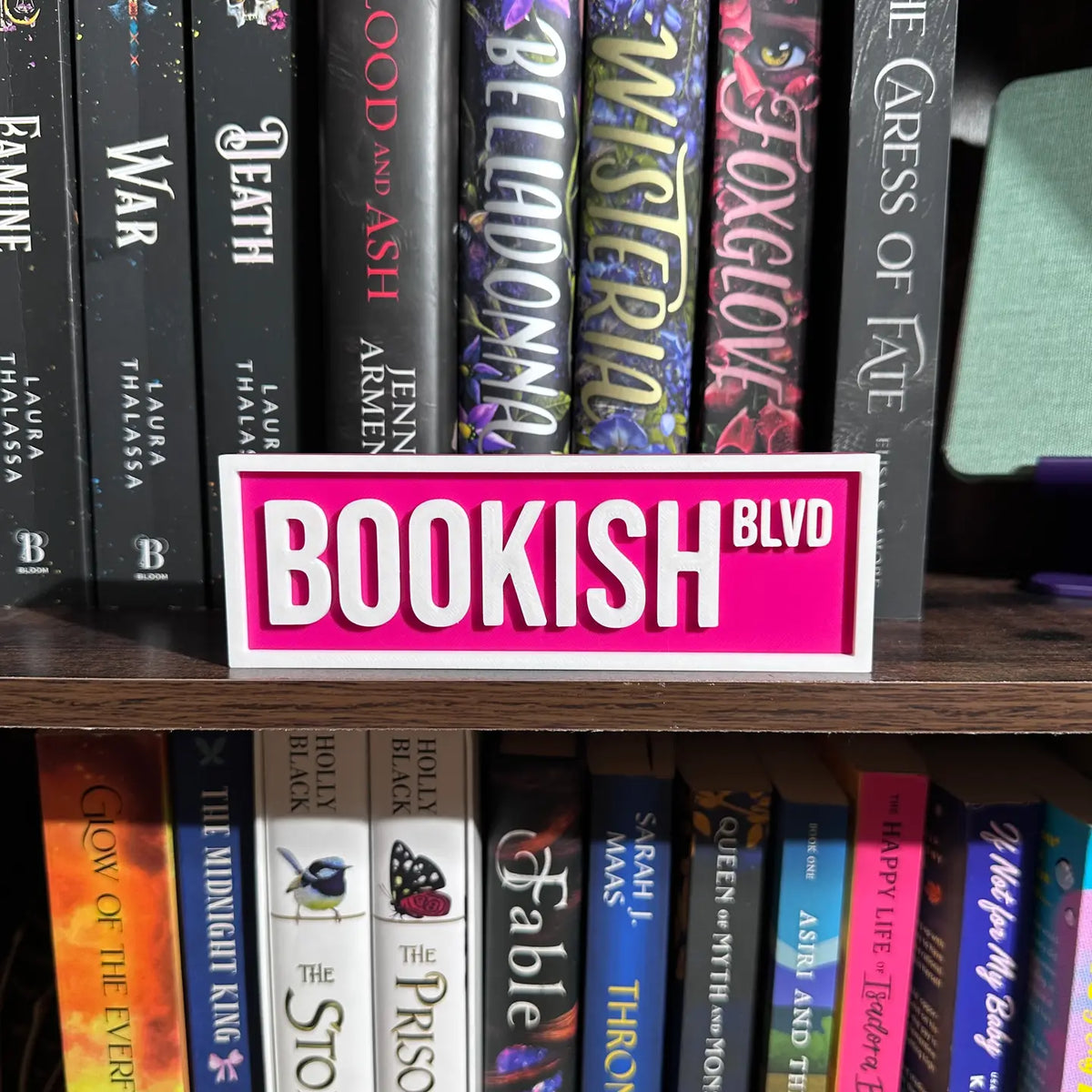 Bookish Blvd Sign | Bookshelf Decor