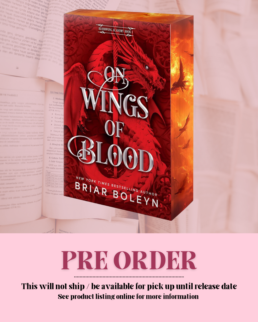 On Wings and Blood by Briar Boleyn (Book 1) *PREORDER*