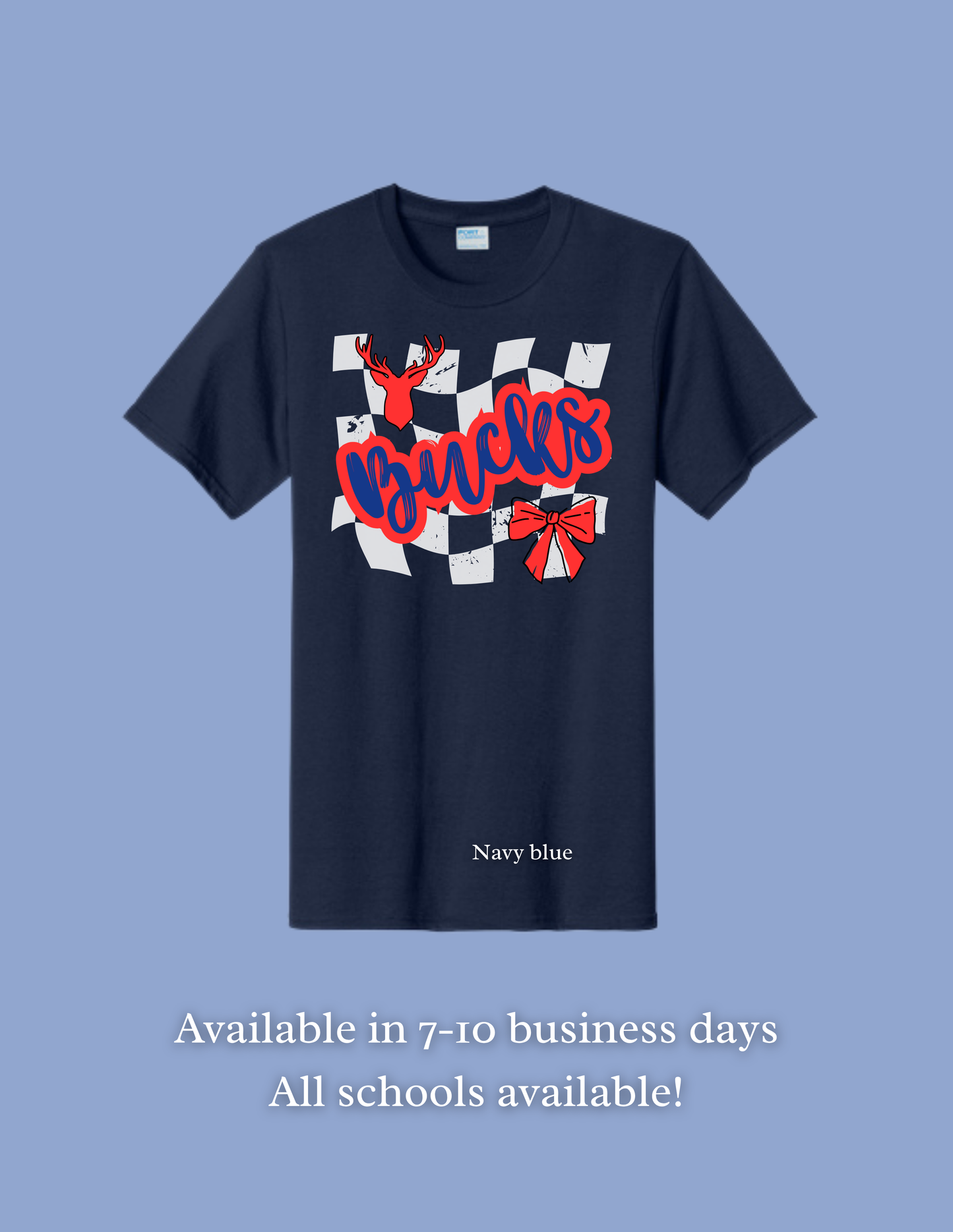 Bozeman Bucks Checkered on Navy