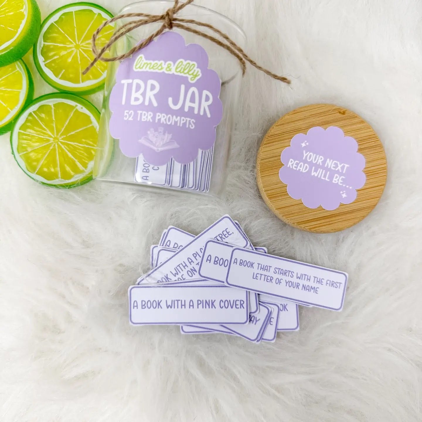 Tbr Jar – 52 To-Be-Read Reading Prompts Glass Bookish