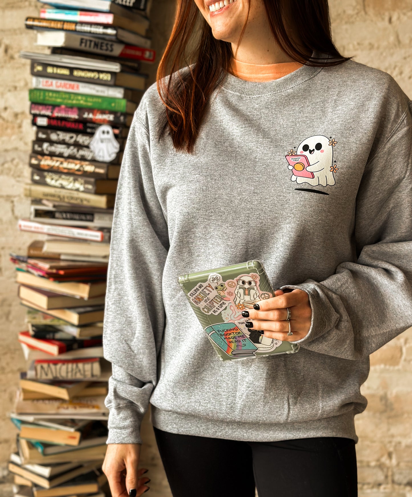 Bookish Girlie Ghost Sweatshirt
