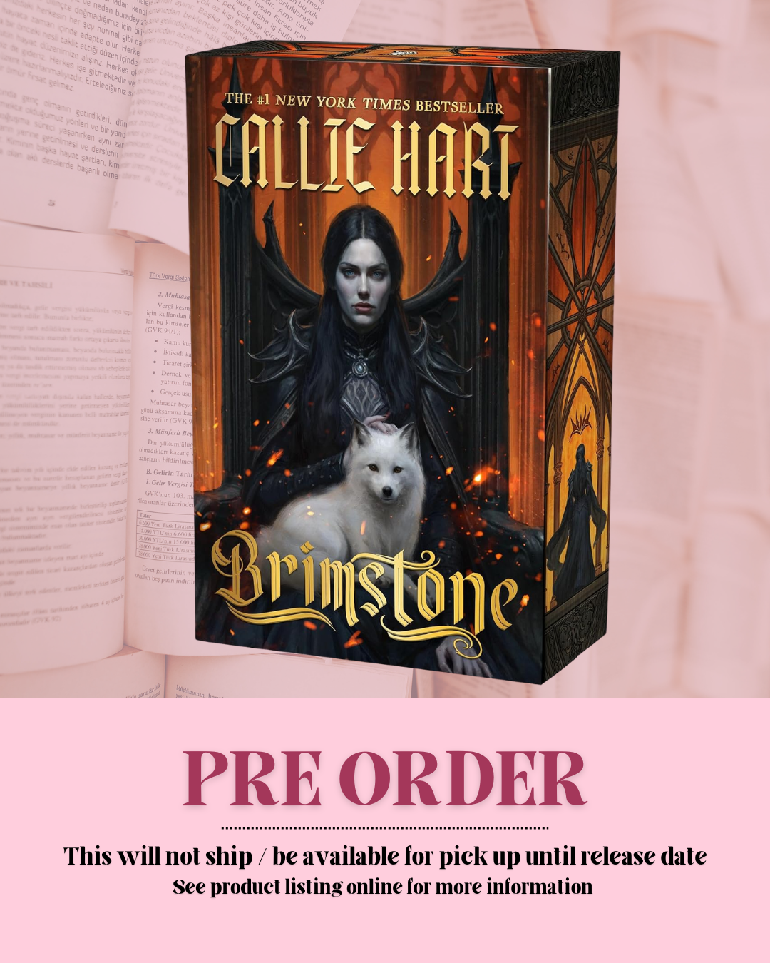 Brimstone by Callie Hart (Special Edition Paperback) (Book 2) *PREORDER*