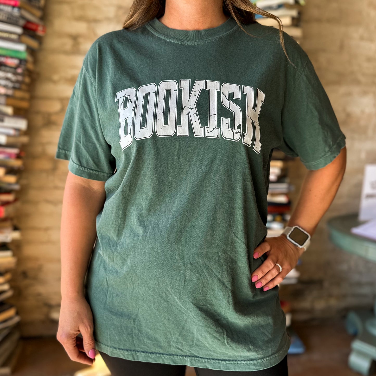 Bookish T Shirt Green