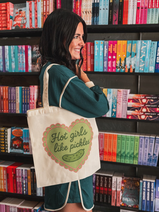 Hot Girls Like Pickles Tote Bag