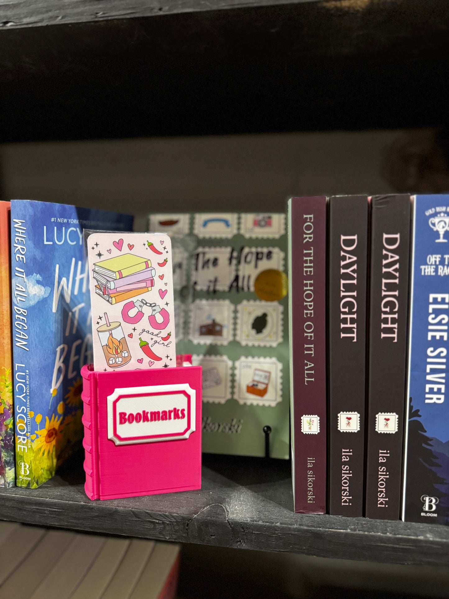 Pink Bookmark Holder