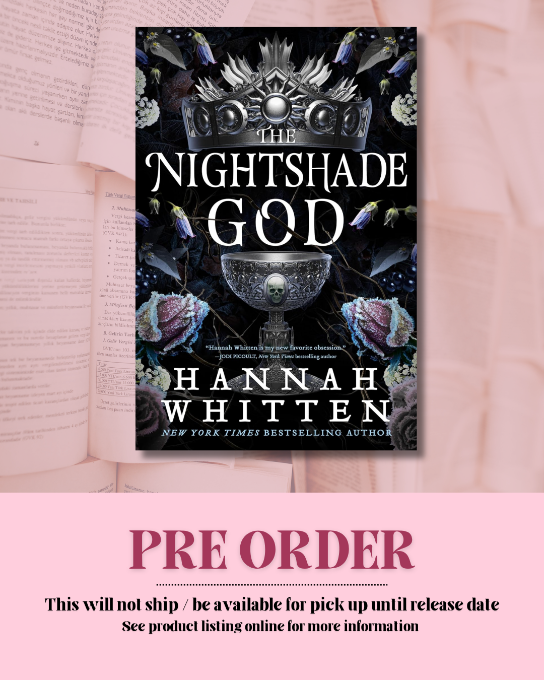 The Nightshade God by Hannah Whitten (Book 3) *PREORDER*