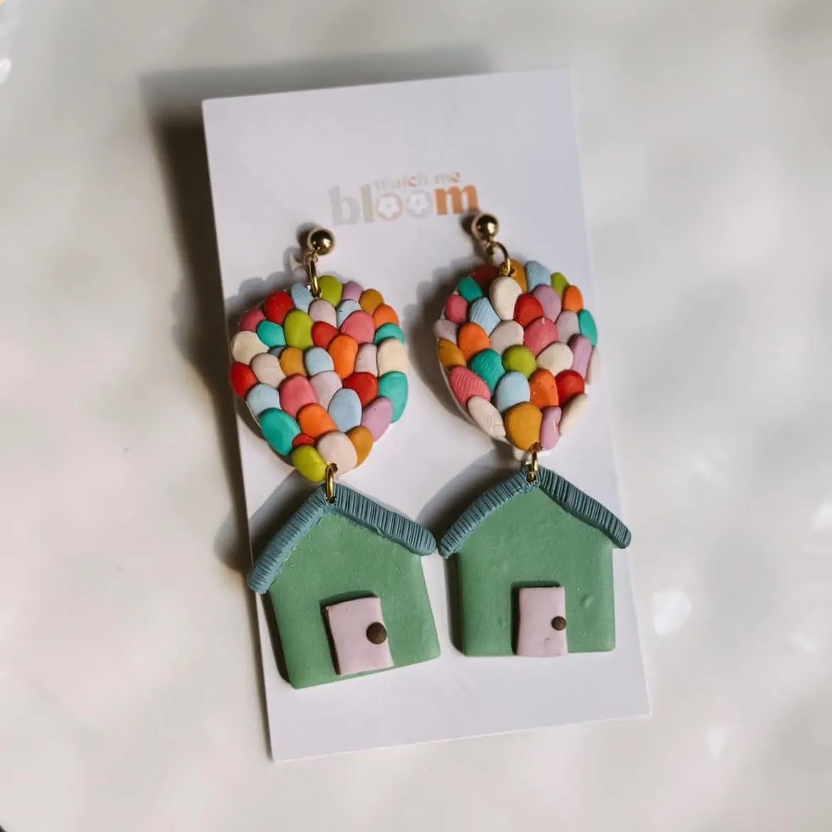 Balloon House | Polymer Clay Earrings