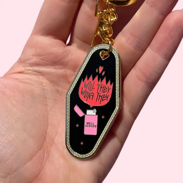 Slow Burn Bookish Keychain