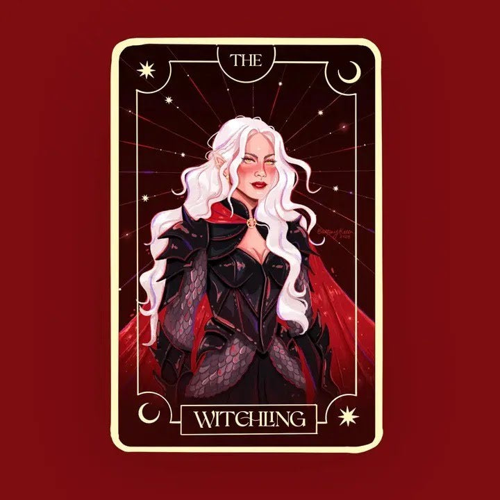 The Witchling Tarot Card Sticker