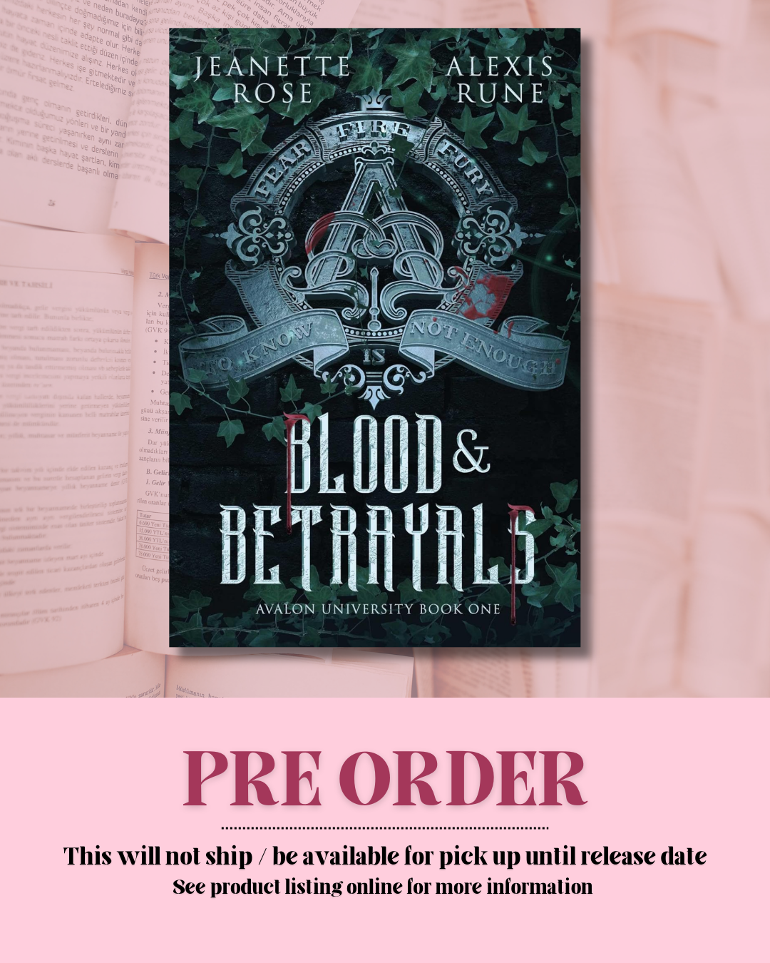 Blood & Betrayal by Jeanette Rose *PREORDER* (Deluxe Edition) (Book 1)
