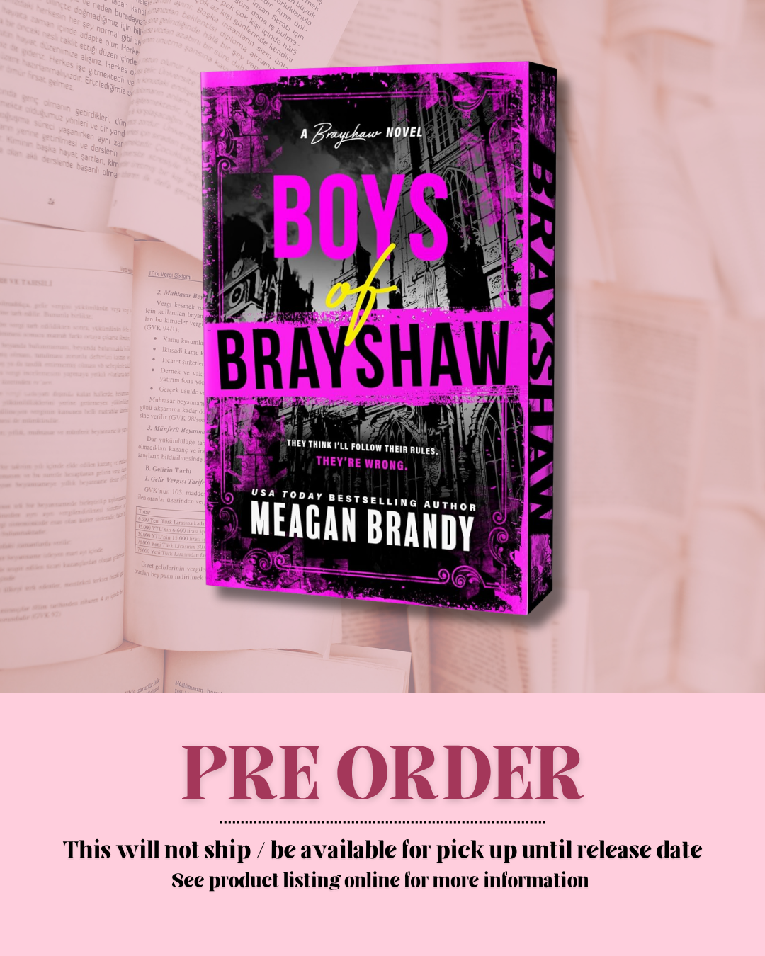 Boys of Brayshaw by Meagan Brandy (Deluxe Edition) (Book 1) *PREORDER*