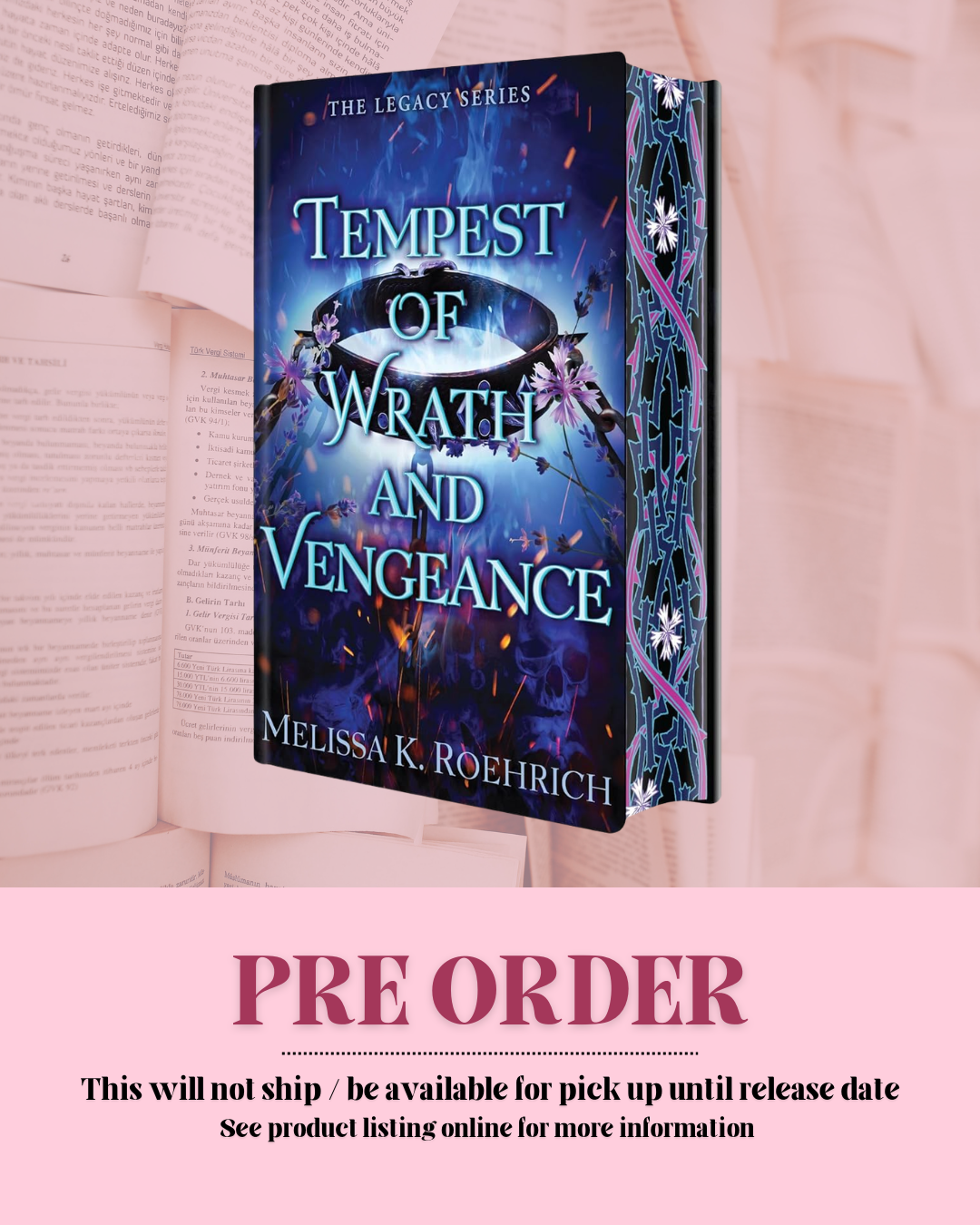 Tempest of Wrath and Vengeance by Melissa K. Roehrich (Deluxe Edition) (Book 3) *PREORDER*
