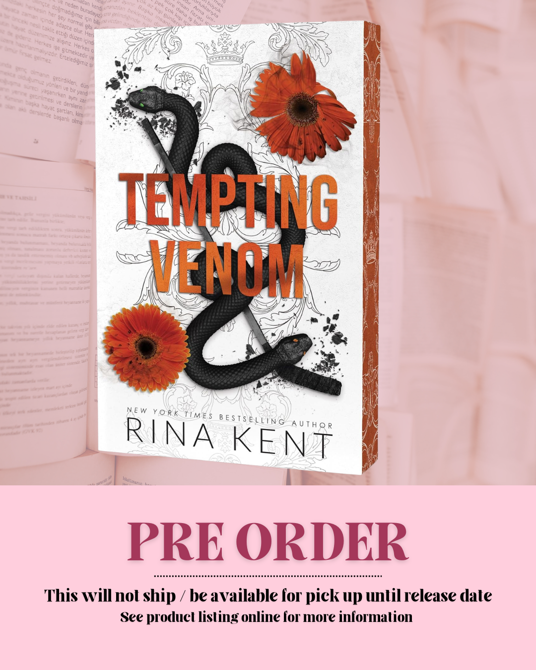 Tempting Venom by Rina Kent (Book 3) (Deluxe Edition) (PREORDER)