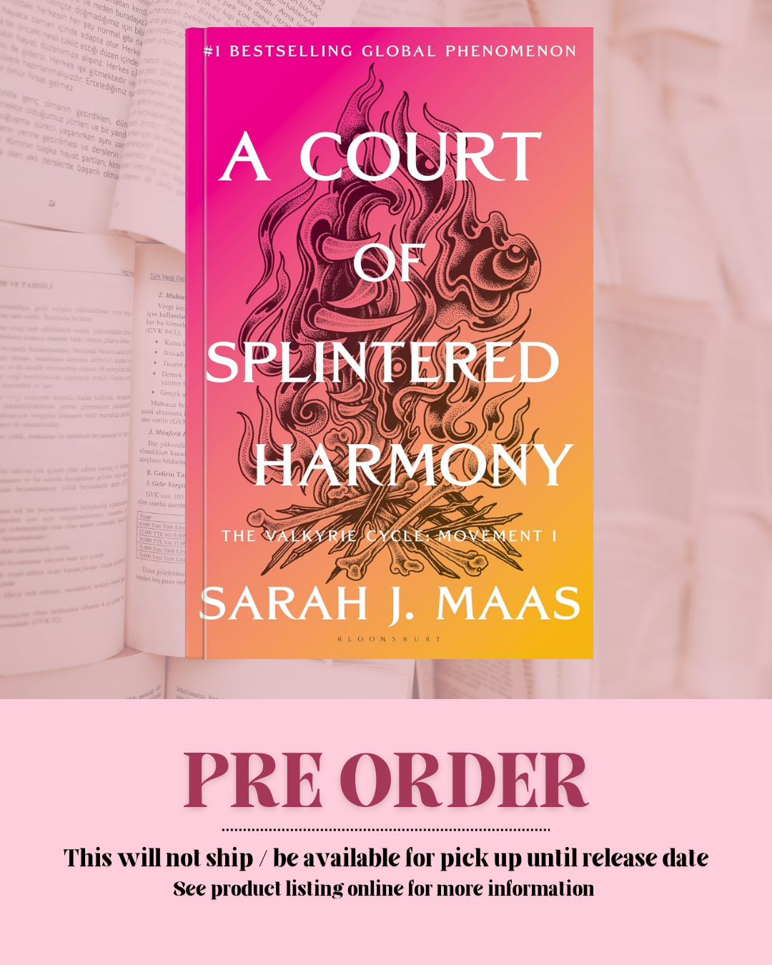 A Court of Splintered Harmony by Sarah J. Maas (ACOTAR 6) *PREORDER*