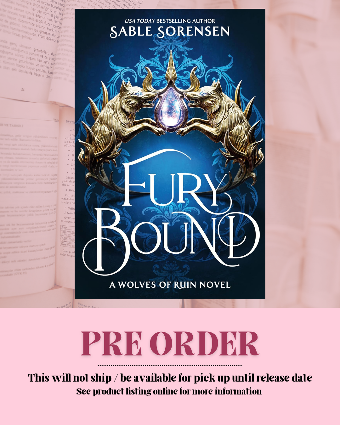 Fury Bound by Sable Sorensen (Deluxe Limited Edition) *PREORDER* (Book 2)