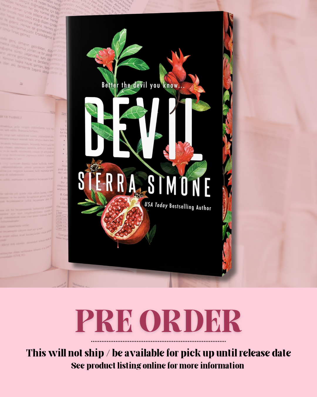 Devil by Sierra Simone (Deluxe Edition) (Book 5) *PREORDER*