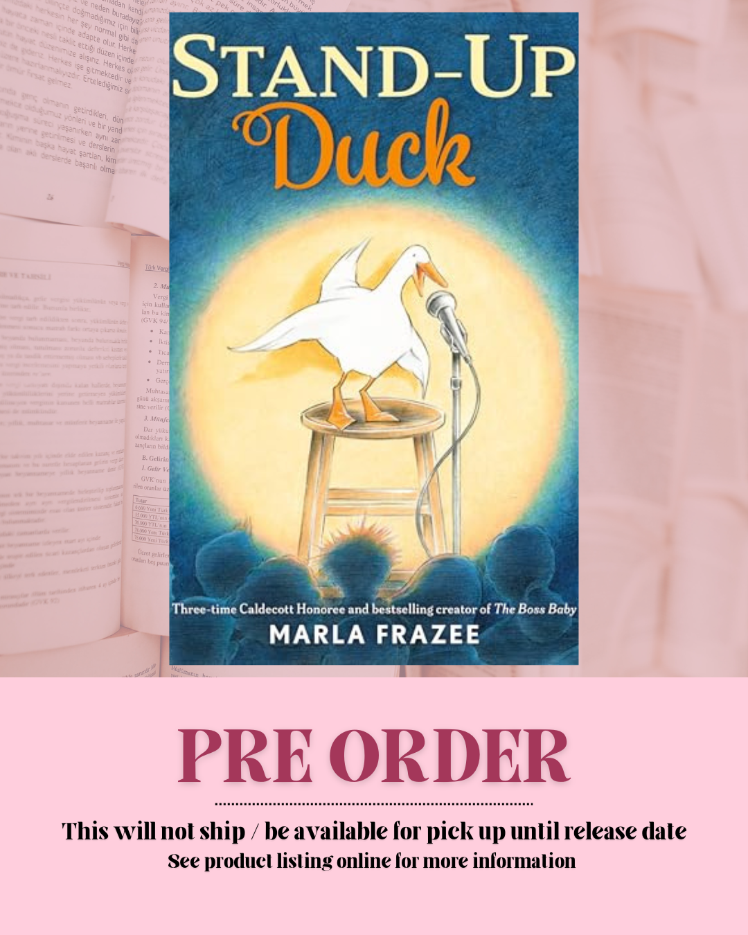 Stand-Up Duck by Marla Frazee *SIGNED* *PREORDER*