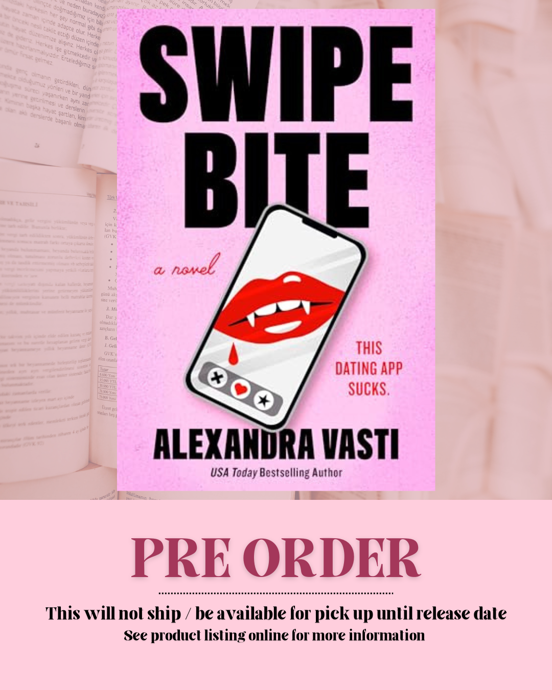 Swipe Bite by Alexandra Vasti (Corporate Bloodsuckers: Book 1) *PREORDER*