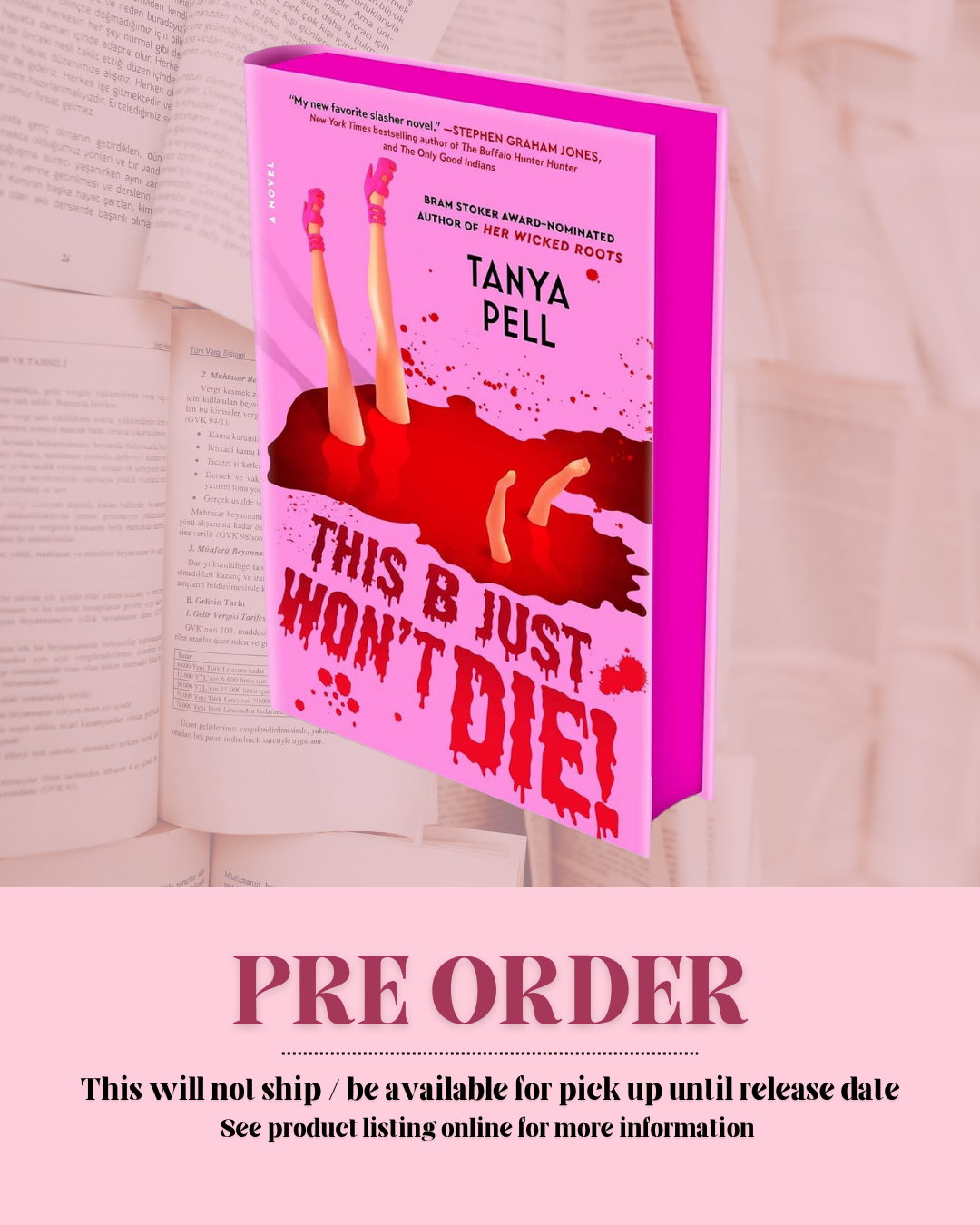 This B Just Won't Die by Tanya Pell *PREORDER*