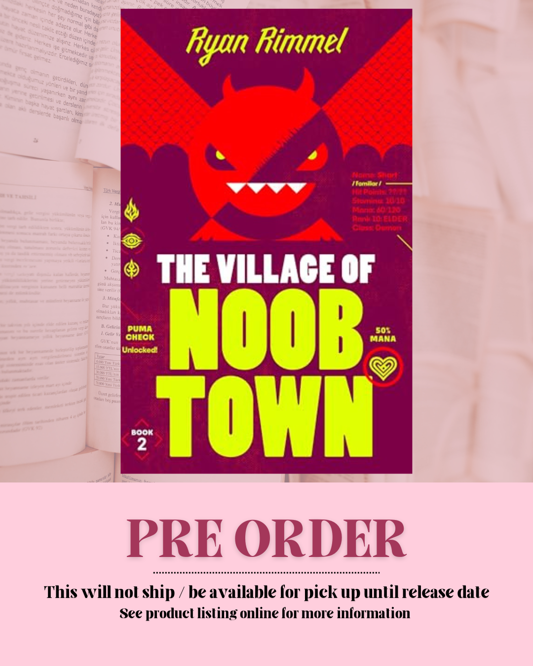Village of Noobtown by Ryan Rimmel (Noobtown: Book 2) *PREORDER*