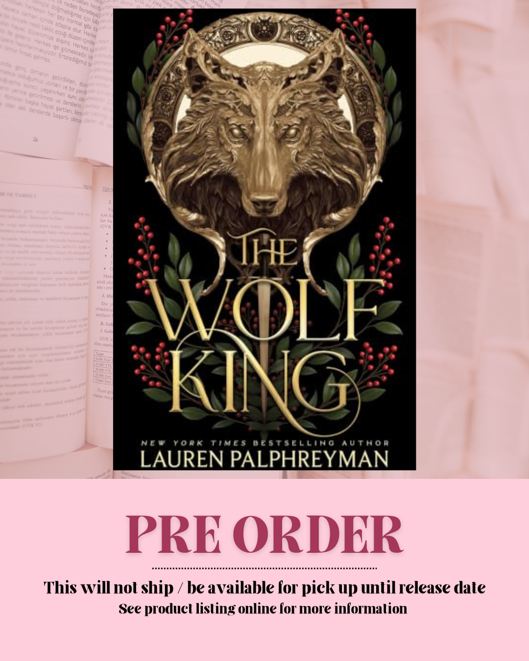 The Wolf King by Lauren Palphreyman (The Wolf King Series: Book 1) *PREORDER*