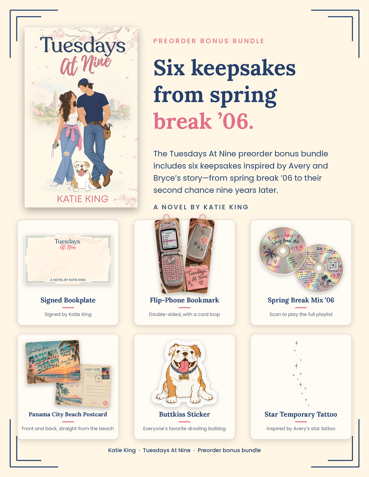Tuesdays At Nine by Katie King *SIGNED w/ extras* *PREORDER*