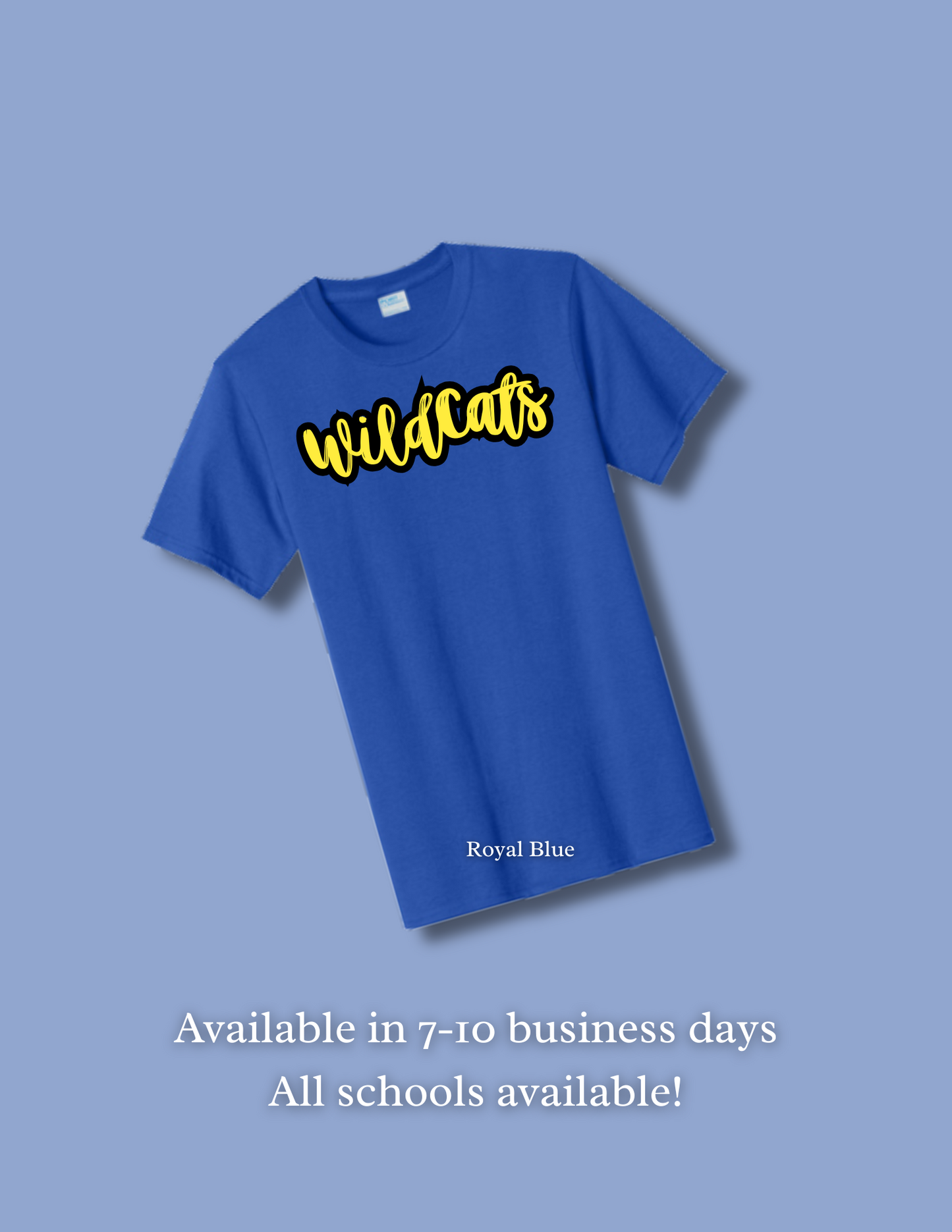 Waller Wildcats on Royal Blue