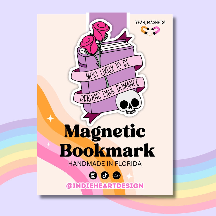 Dark Romance Reader Magnetic Bookmark