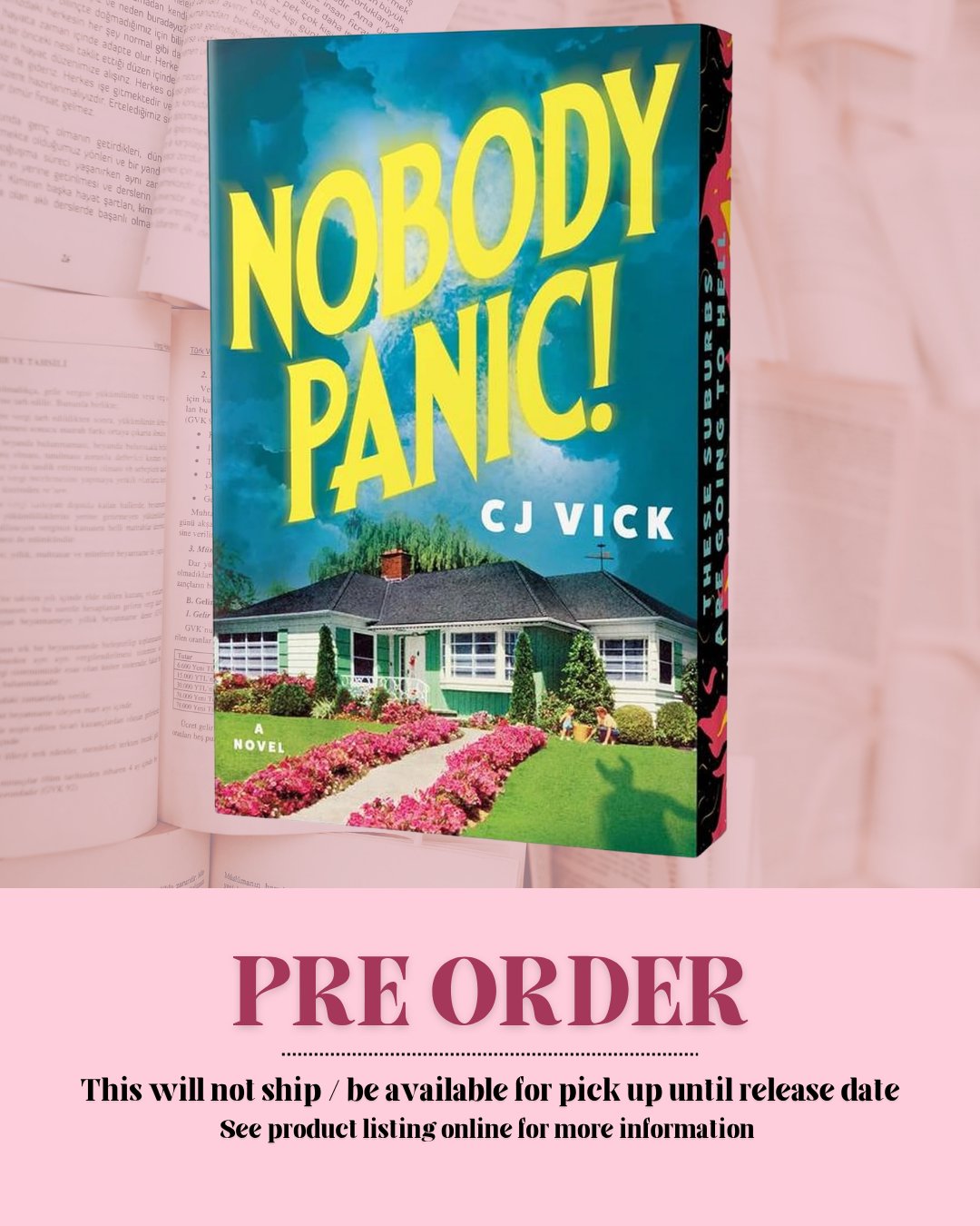 Nobody Panic! by CJ Vick *PREORDER*