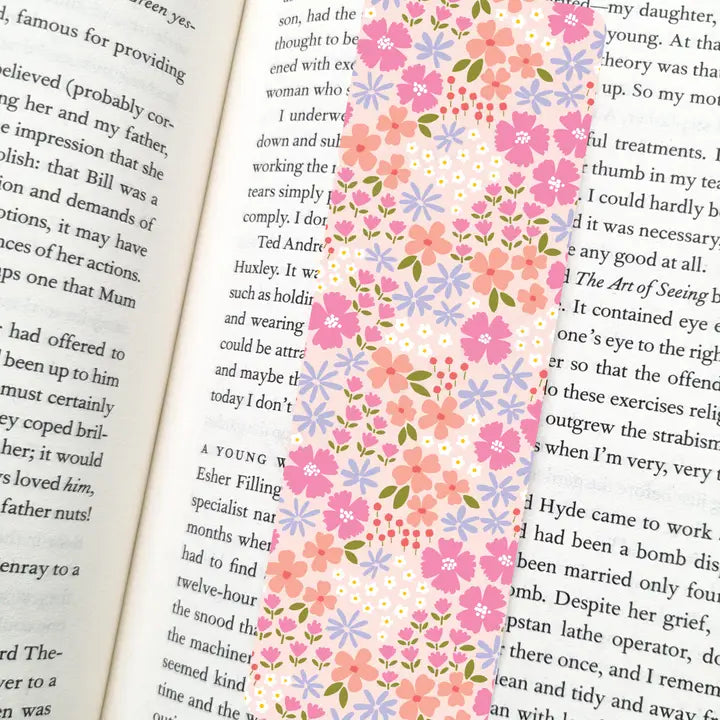 Retro Spring Floral Bookmark