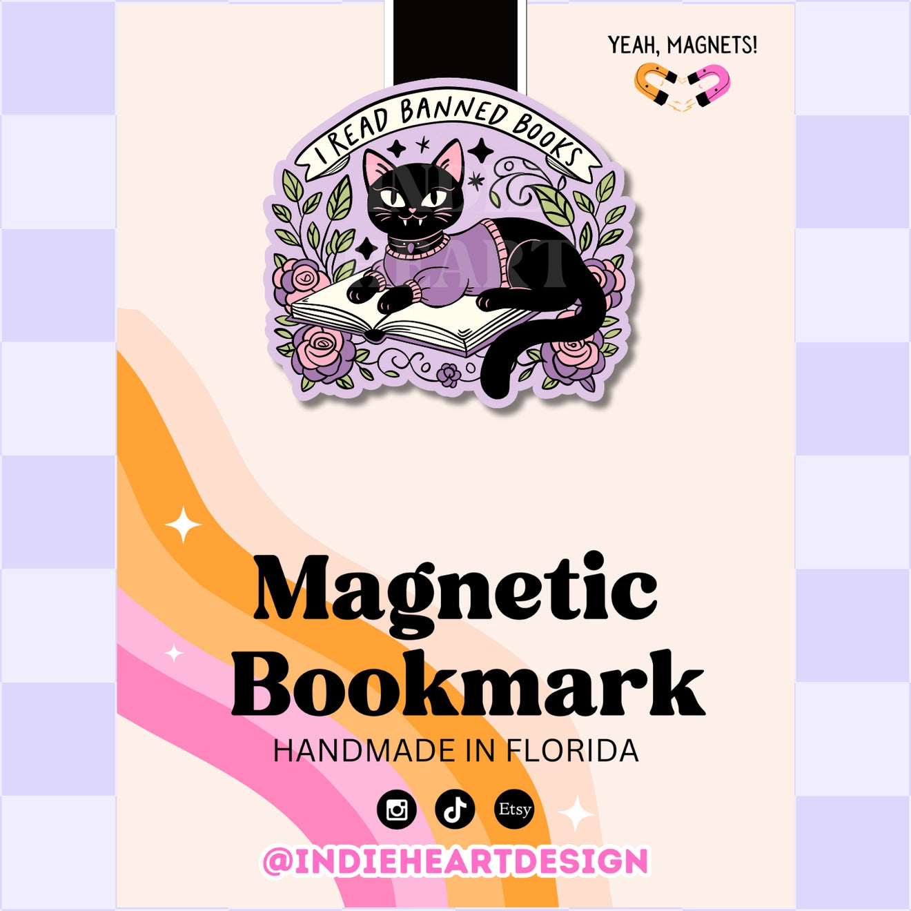 I read banned books Magnetic Bookmark