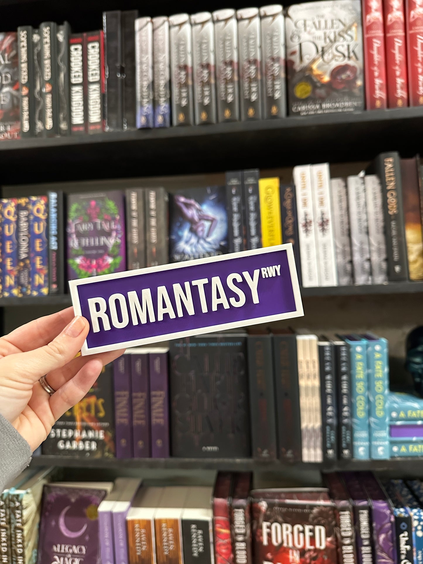 Romantasy Street Sign