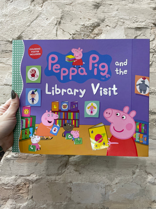 Peppa pig and the library visit