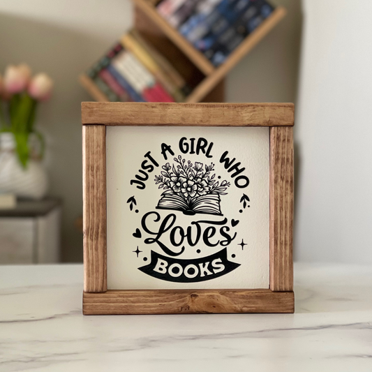 Mini Wood Sign - Just a Girl